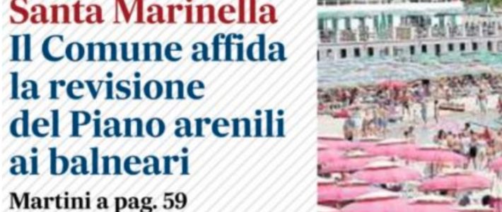 LAZIO – SANTA MARINELLA: PER ADEGUARE IL PIANO ARENILI IL COMUNE INCARICA I TECNICI DI FEDERBALNEARI LITORALE NORD