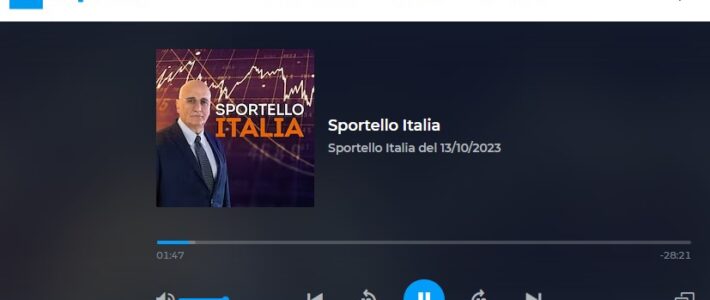Rai Radio   Sportello Italia del 13/10/2023